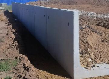бетонная подпорная стена